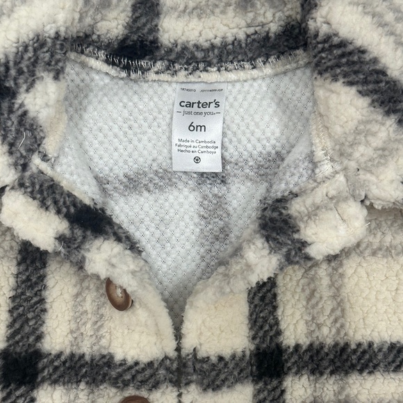 6 month old baby boy flannel jacket - Picture 3 of 4